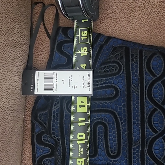 New bcbgmaxazria stripless embroidered lace gown. - Picture 8 of 14